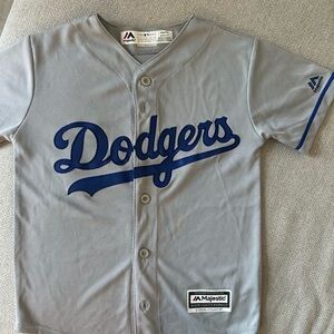 Majestic Cool Base Youth Gray Jersey